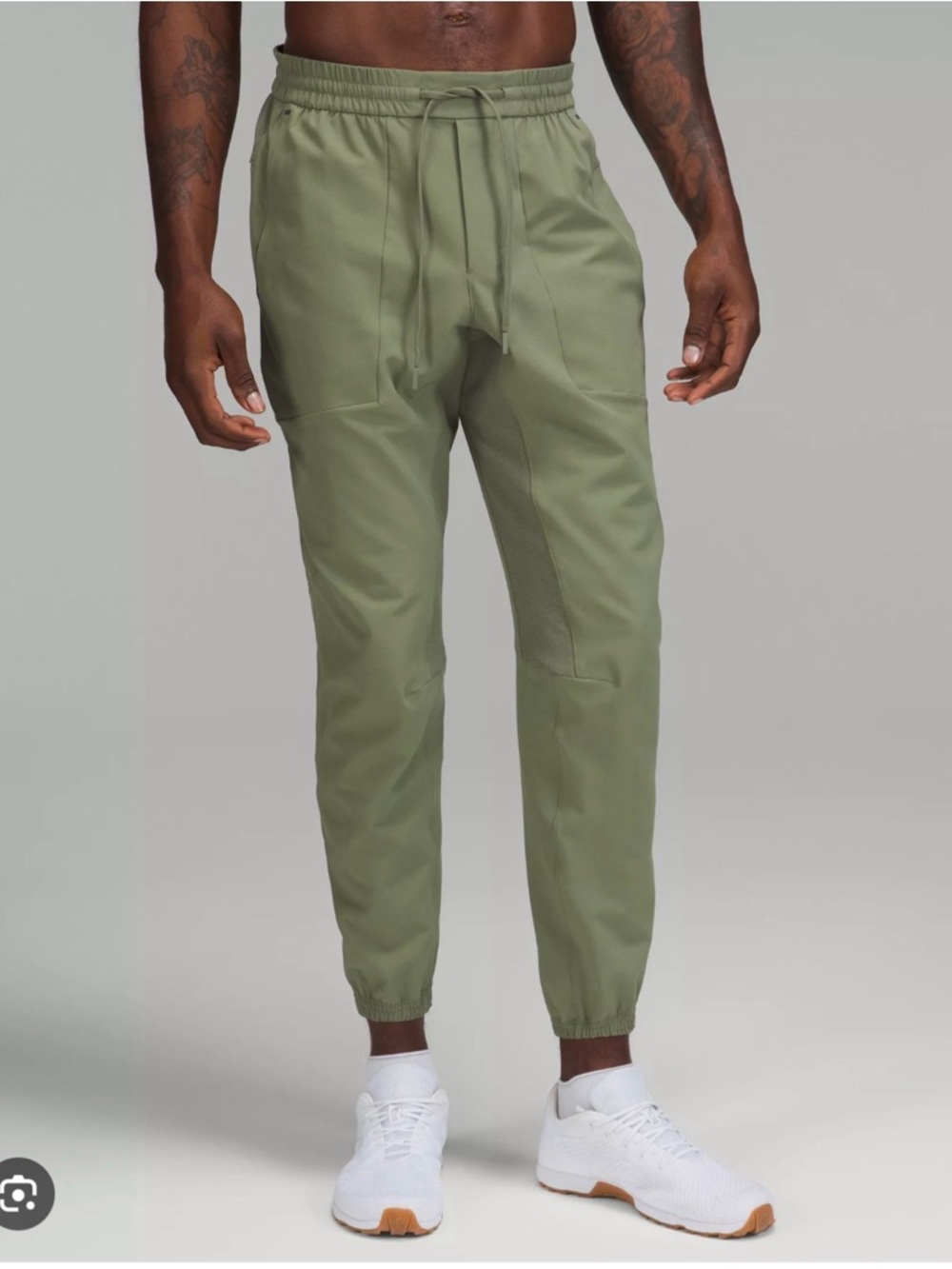 Lululemon License to Train Jogger green twill small